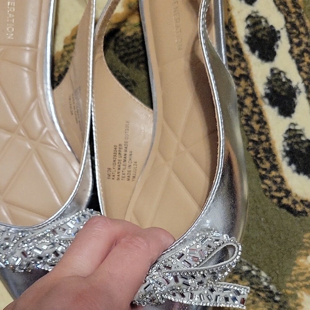 Bcbgeneration Silver Embellished Heels - image 3